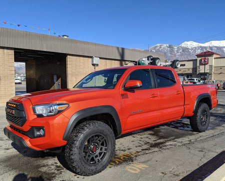 17-inch OE Style Wheels SEMA Pro Style matte black rims for Toyota Tacoma, 4Runner, FJ Cruiser, Sequoia, and Lexus GX460, GX470.