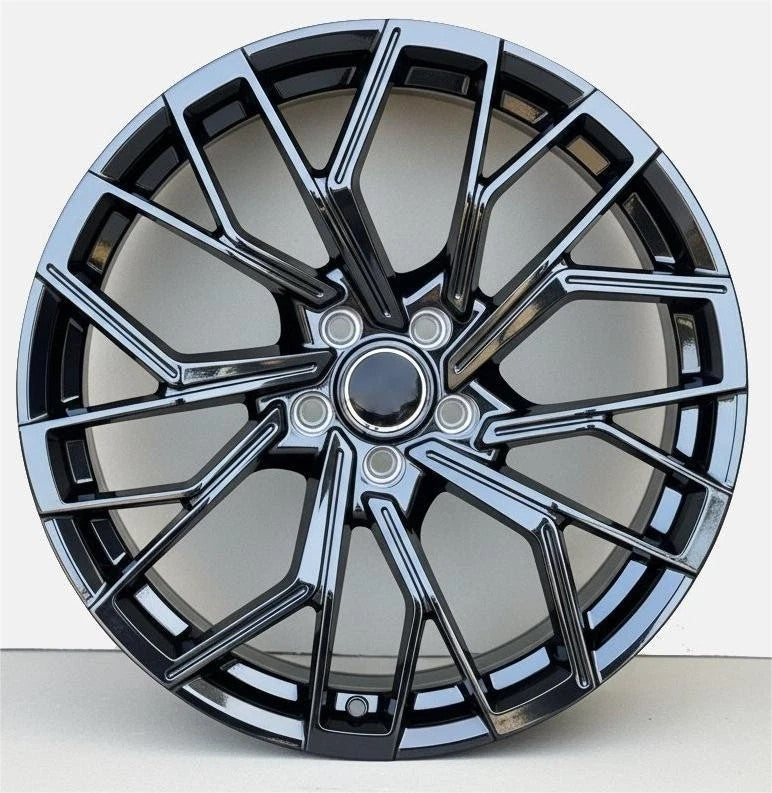 Gloss black 18-inch OE Style Wheels automotive rims for Audi A3, A4, S4, A5, S5, A6, S6, A7, S7, A8, S8, Q3, and Q5.