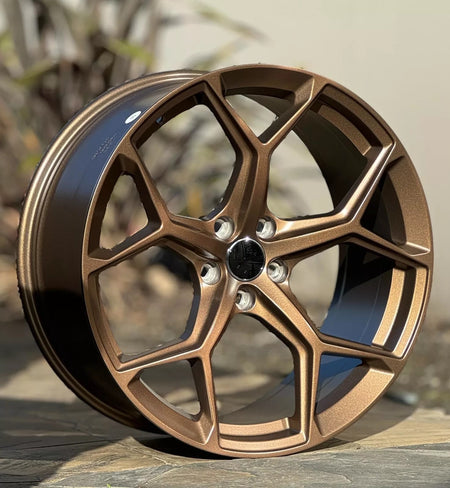 Bronze 19-inch RS6 Performance Style OE Wheels for Audi A3, A4, S4, A5, S5, A6, S6, A7, S7, A8, S8, Q3, Q5, Q7 vehicles.
