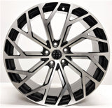 Set of four 20-inch black machined alloy wheels by OE Style Wheels for Audi A3, S3, A4, S4, A5, S5, A6, S6, A7, S7, A8, S8, Q5, SQ5, RS