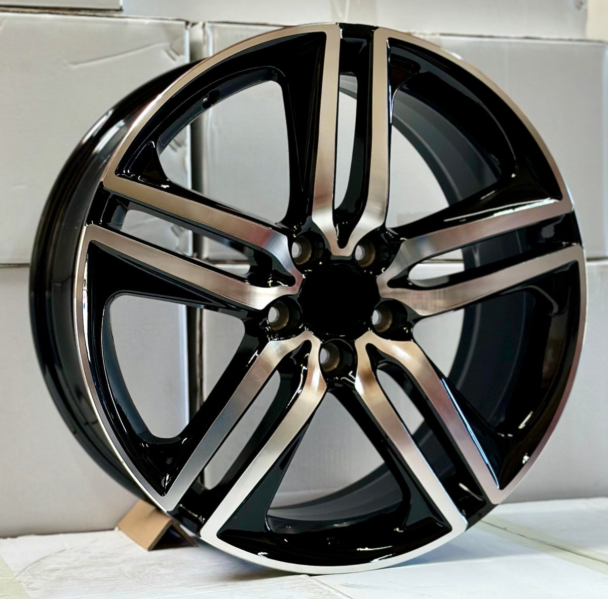 20-inch black machined OE Style Wheels for Honda Odyssey LX EX SE Touring Elite 2005+ automotive rims and wheels.