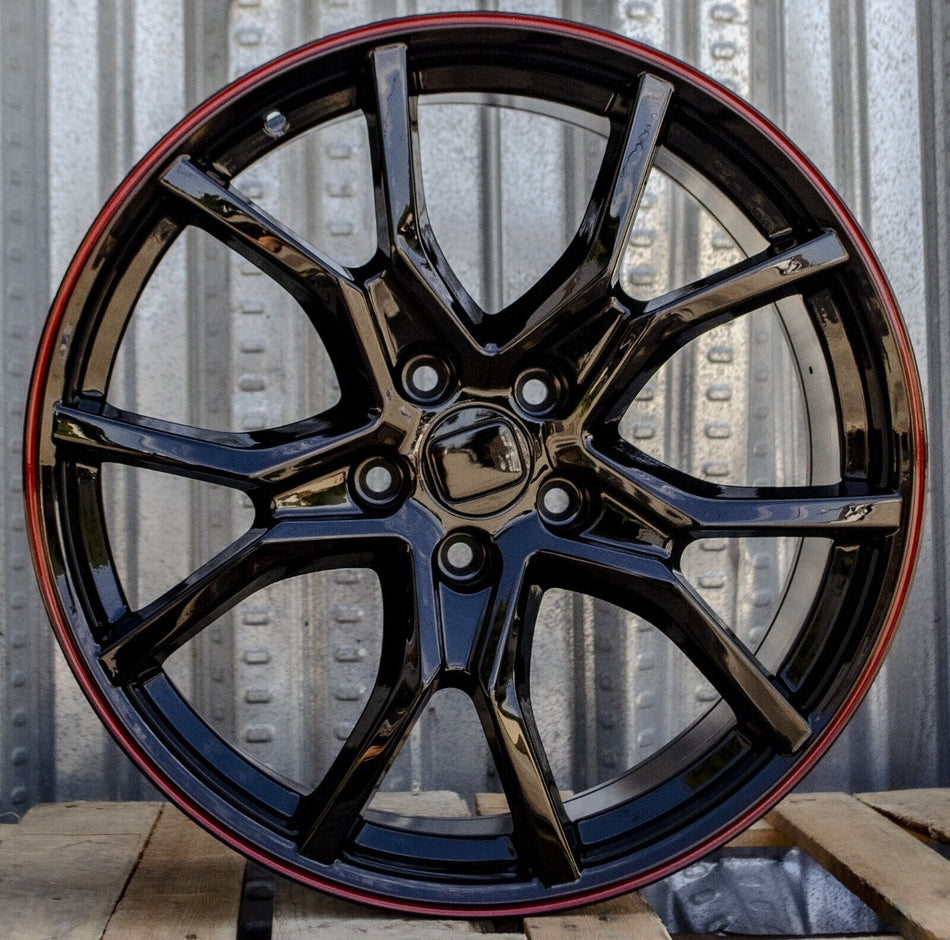 Gloss black OE Style Wheels for Honda Accord, Civic, Acura TSX, 20-inch automotive rims and wheels, stylish and durable.