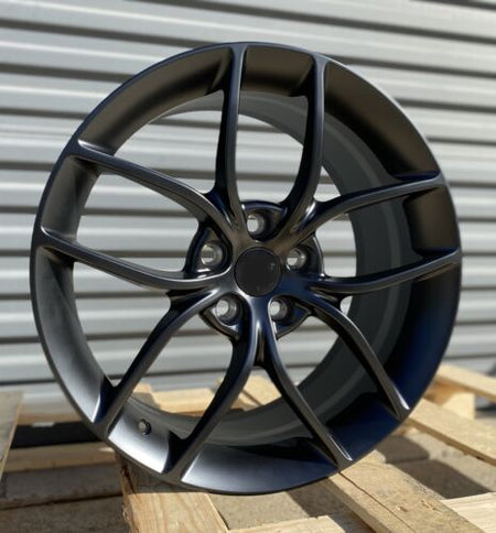 20-inch matte black OE Style Wheels for Tesla Model 3 AWD RWD Long Range Performance, flow forming automotive rims.
