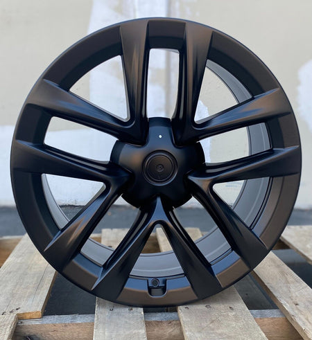 20-inch matte black OE Style Wheels for Tesla Model Y AWD, RWD, Long Range, and Performance models.