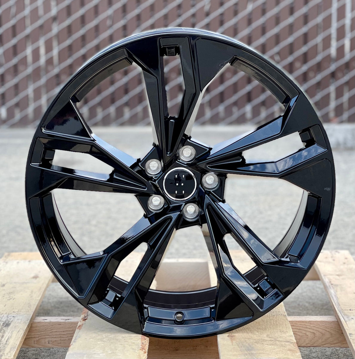 Set of four OE Style 20-inch gloss black S5 style wheels for Audi A3, S3, A4, S4, A5, S5, A6, S6, A7, S7, A8, S8, Q5, SQ5, RS3