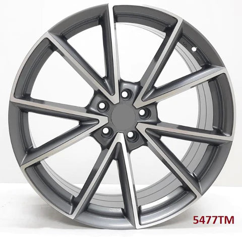 20-inch silver machined OE Style Wheels for Audi A4, S4, A5, S5, A6, S6, A7, S7, A8, S8, Q5, SQ5, Q7, SQ7, Q8, Quattro, Etron