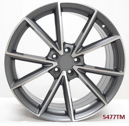 20-inch silver machined OE Style Wheels for Audi A4, S4, A5, S5, A6, S6, A7, S7, A8, S8, Q5, SQ5, Q7, SQ7, Q8, Quattro, Etron
