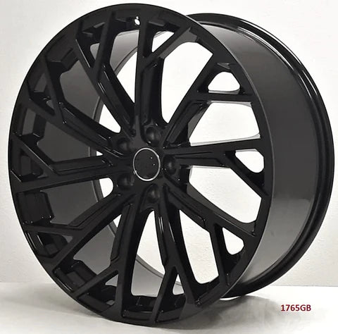 Set of four 21-inch black machined Audi wheels by OE Style Wheels, fitting A5, S5, A6, S6, A7, S7, A8, S8, Q5, SQ5, RS3, RS5, RS7.