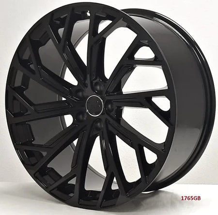 Set of four 21-inch black machined Audi wheels by OE Style Wheels, fitting A5, S5, A6, S6, A7, S7, A8, S8, Q5, SQ5, RS3, RS5, RS7.