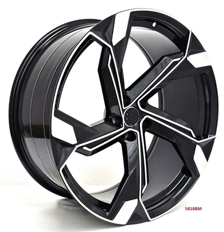 22-inch SQ8 Style Wheels by OE Style for Audi Q7, Q8, SQ7, SQ8, and E-Tron SUV with modern multi-spoke design.