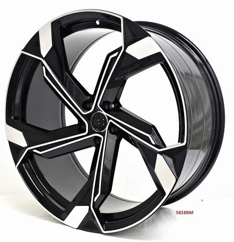22-inch SQ8 style wheels by OE Style Wheels installed on an Audi Q7, Q8, SQ7, SQ8, and e-tron SUV showing sleek automotive rims