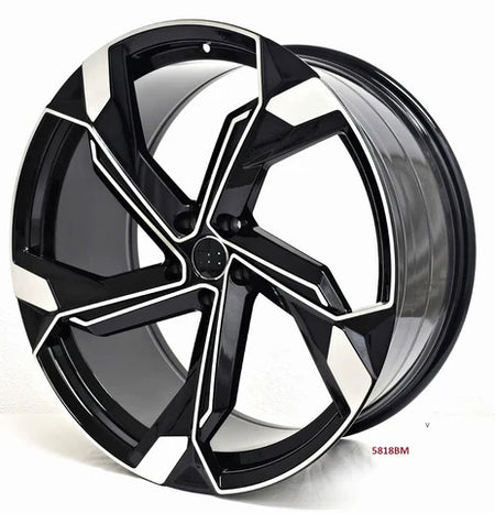 22-inch SQ8 style wheels by OE Style Wheels installed on an Audi Q7, Q8, SQ7, SQ8, and e-tron SUV showing sleek automotive rims