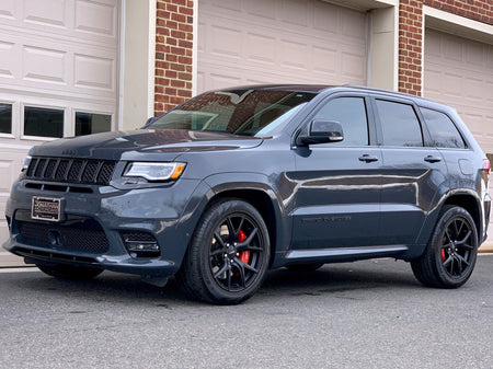 22-inch OE Style Wheels SRT Trackhawk gloss black rims for Dodge Durango, Jeep Grand Cherokee, and SRT models, stylish and durable.