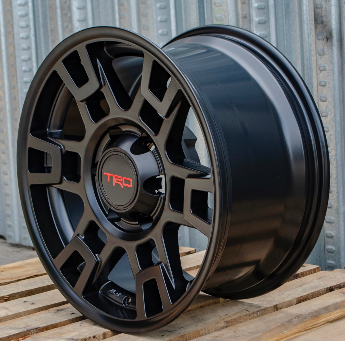 Set of 17-inch matte black OE Style Wheels SEMA Pro Design for Toyota Tacoma, 4Runner, FJ Cruiser, Sequoia, Lexus GX460, GX470.