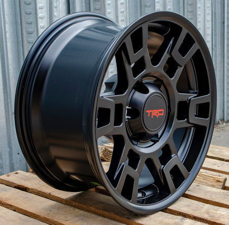 Set of five OE Style Wheels 17" SEMA Pro Style matte black rims for Toyota Tacoma, 4Runner, FJ Cruiser, Sequoia, Lexus GX460, GX470