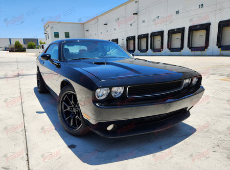 Gloss black 20-inch anniversary style wheels for Dodge Challenger and Charger, OE Style Wheels, narrow body fit.