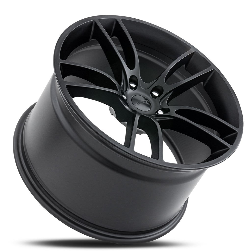 19-inch OE Style Wheels MRR M600 Flow Forged Satin Black automotive rims for Ford Mustang Bullitt GT Shelby GT350 GT500.