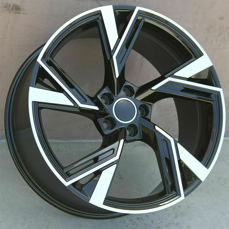 19-inch OE Style RS6 wheels fitted on an Audi, showcasing sleek alloy rims designed for Audi A3, S3, A4, S4, A5, S5, A6, S6, A7, S7, A8, S8, Q5, SQ5