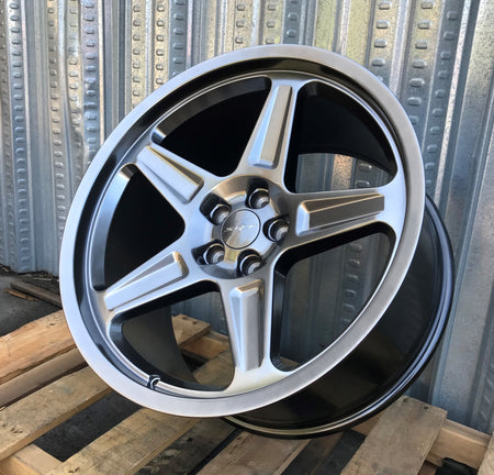 20-inch Demon Style Hyper Black OE Style Wheels for Dodge Challenger, Charger, Demon GT, RT, SRT, SXT, and Hellcat models.