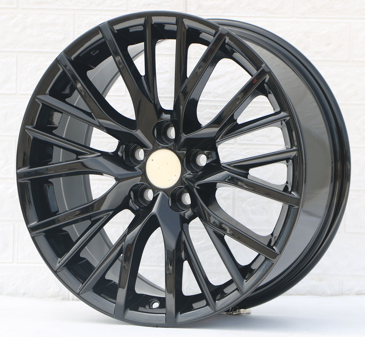 20-inch gloss black sport wheels by OE Style Wheels, fitting Lexus RX330, RX350, and RX450 SUVs.