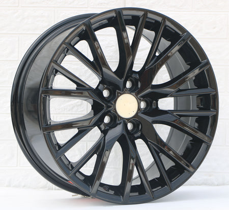 20-inch gloss black sport wheels by OE Style Wheels, designed for Lexus RX330, RX350, and RX450 models.