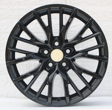 20-inch gloss black sport wheels from OE Style Wheels, designed for Lexus RX330, RX350, and RX450 models.