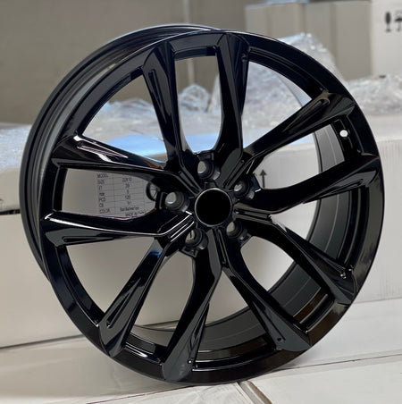 20-inch gloss black OE Style Wheels rims for Tesla Model 3 AWD, RWD, and Long Range Performance electric vehicles.
