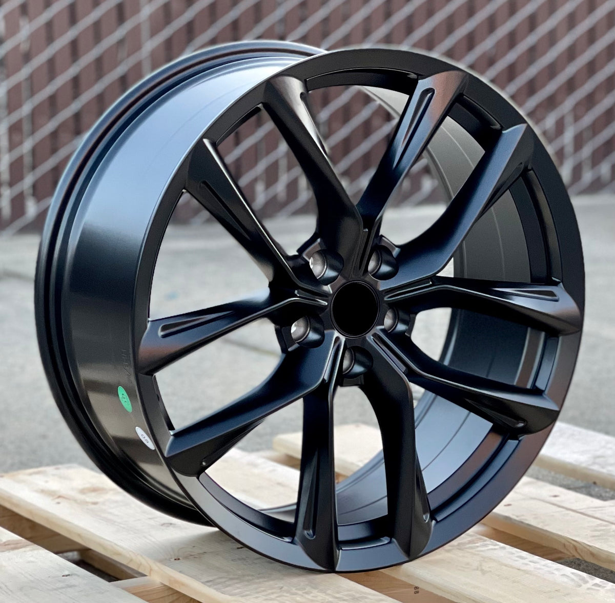 20-inch matte black OE Style Wheels for Tesla Model 3 AWD RWD Long Range Performance, showcasing sleek automotive rims.