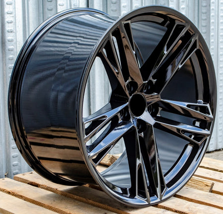 20-inch ZL1 style gloss black wheels from OE Style Wheels, designed for Chevy Camaro ZL1 SS and LT models.