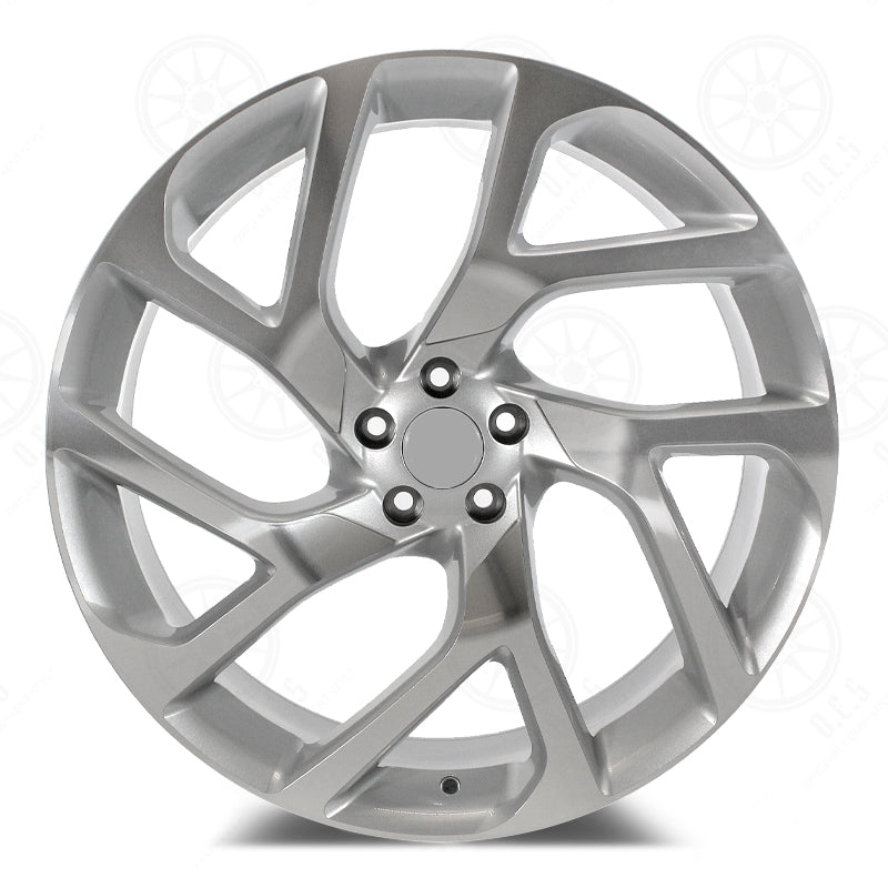 22-inch OE Style Wheels in silver, custom automotive rims for Range Rover Evoque and Velar, stylish and durable alloy wheels.