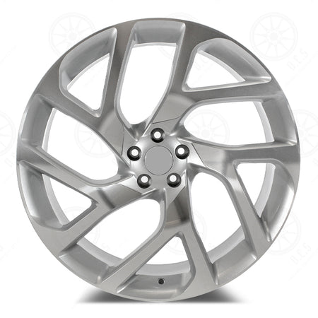 22-inch OE Style Wheels in silver, custom automotive rims for Range Rover Evoque and Velar, stylish and durable alloy wheels.