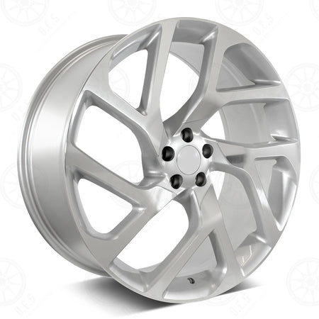 22-inch OE Style Wheels in silver for Range Rover Evoque and Velar, stylish automotive rims with a 2020 autobiography design.