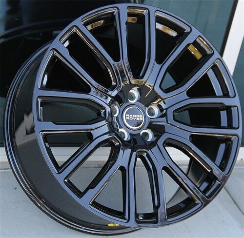 22-inch gloss black OE Style Wheels for Range Rover Defender, Discovery, LR3, LR4, HSE, Sport, SVR, Supercharged, Dynamic models