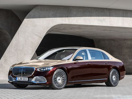 22-inch Maybach style black machined wheels for Mercedes CLS, S, GLE, GLS, AMG by OE Style Wheels, automotive rims and wheels.