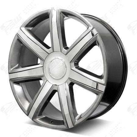 22-inch OE Style Wheels for Cadillac Escalade Luxury and Sport models, featuring platinum finish and stylish automotive rims.