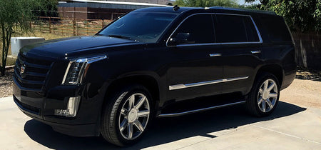 22-inch OE Style Wheels for Cadillac Escalade, luxury platinum automotive rims with a premium sport design.