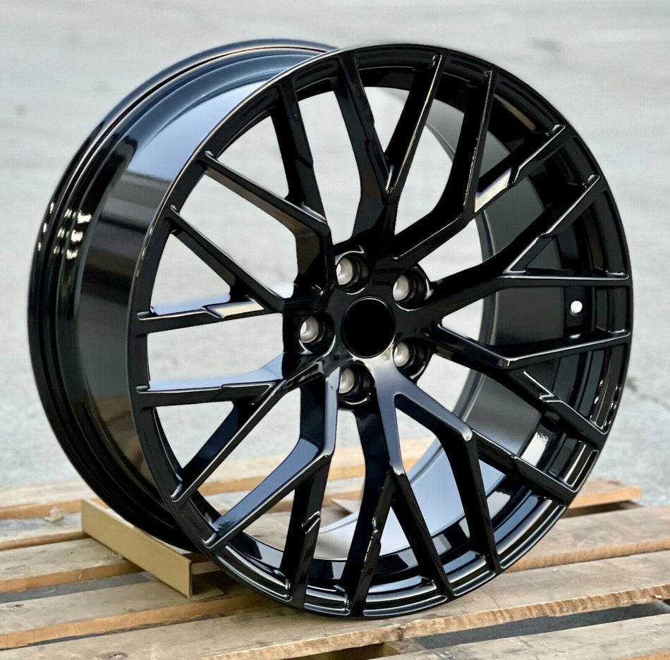 22-inch OE Style Wheels R8 design for Audi A6, S6, A7, S7, Q5, Q7, Q8, SQ7, RSQ8, and E-Tron SUV models.