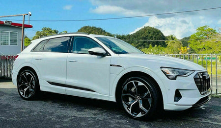 22-inch RS style black machined wheels for Audi A7, S7, Q5, Q7, Q8, SQ7, RSQ8, and Etron by OE Style Wheels.