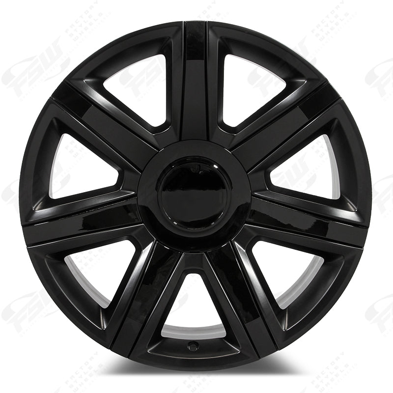 26-inch OE Style Wheels in black for Cadillac Escalade, luxury premium sport automotive rims with a stylish, modern design