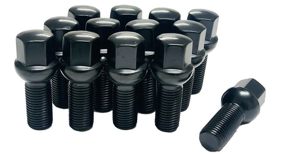 20pcs OE Style Wheels black ball seat lug bolts for Mercedes C, E, S, CLS, CL, CLA, GLA, GLC wheel replacement parts