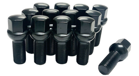 20pcs OE Style Wheels black ball seat lug bolts for Mercedes C, E, S, CLS, CL, CLA, GLA, GLC wheel replacement parts